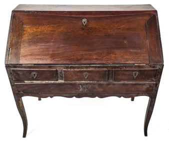 Antique American Slant Front Fitted Desk