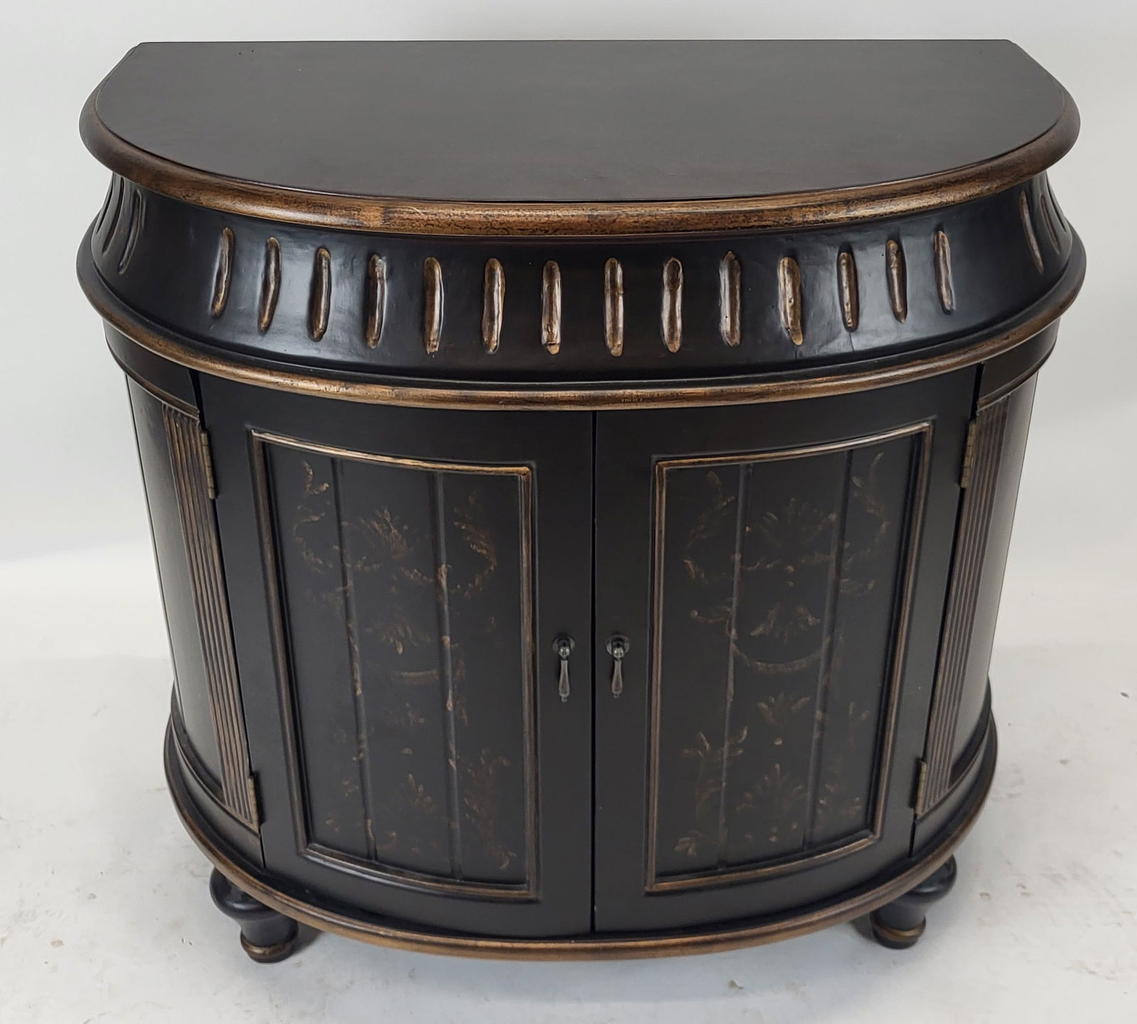 Vintage Asian-Style Demilune Server Cabinet (1 of 12)