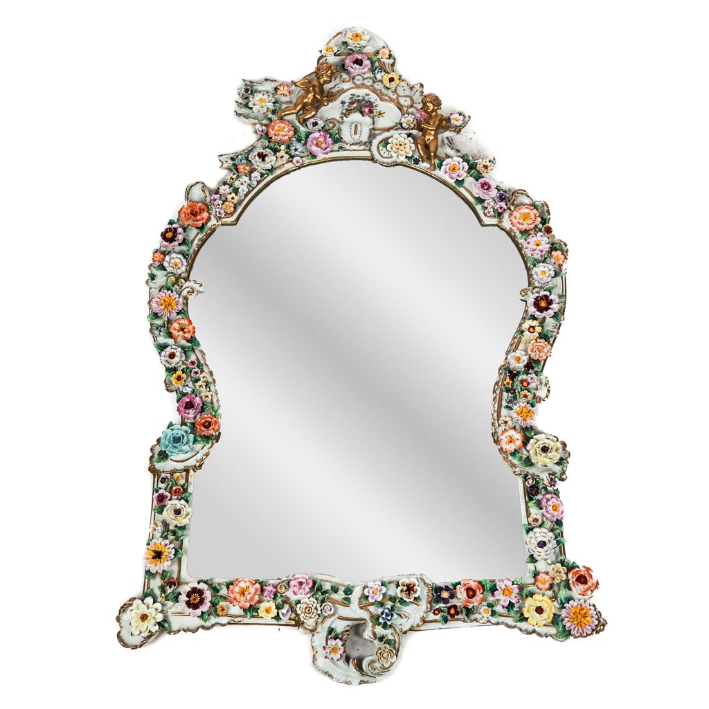 Ornate Porcelain Mirror (1 of 13)