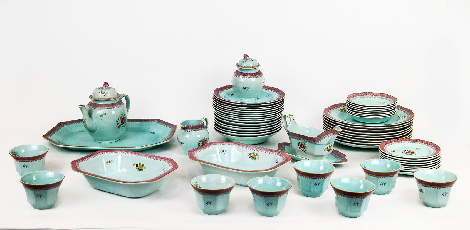 Adams Calyx Ware Ironstone Partial Dinner Set 48pc (1 of 16)