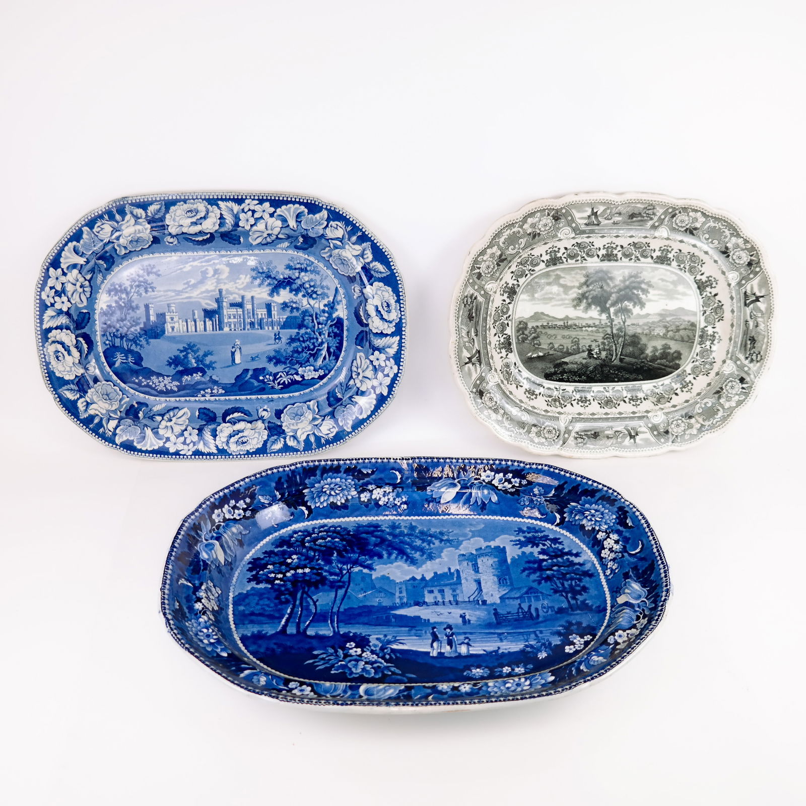 Antique Transferware Historic Platters (3) (1 of 15)