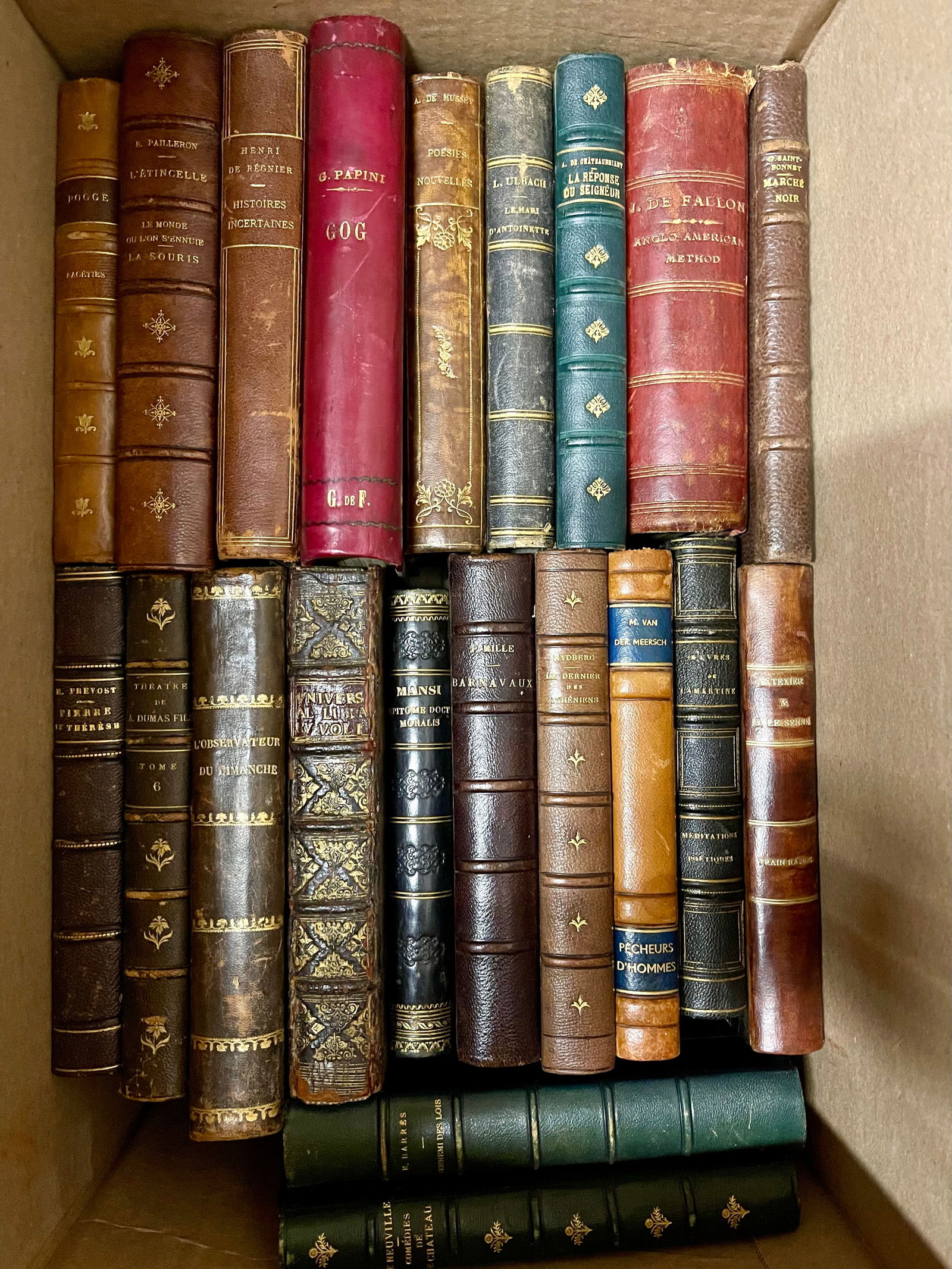 Group of 19th C. French & Greek Literature Books (1 of 10)