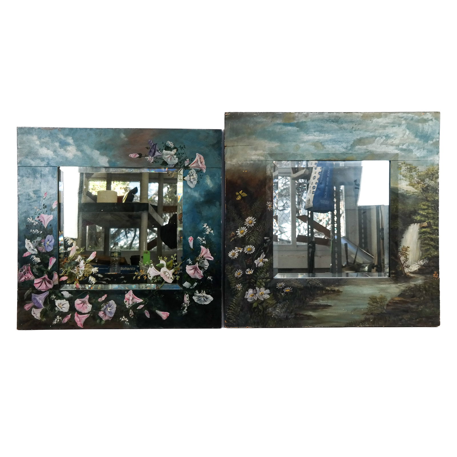 Two Antique Aesthetic Movement Mirrors (1 of 12)