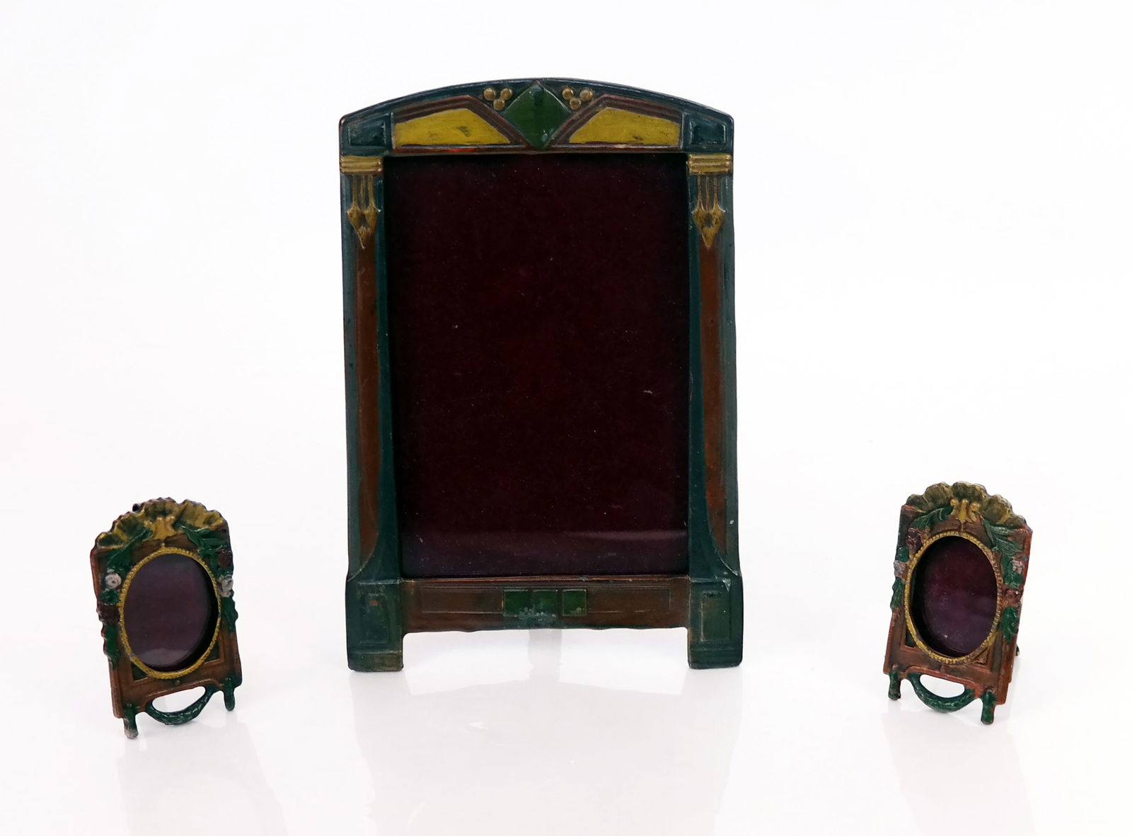 Group of Painted Bronze Photo Frames (3) (1 of 10)