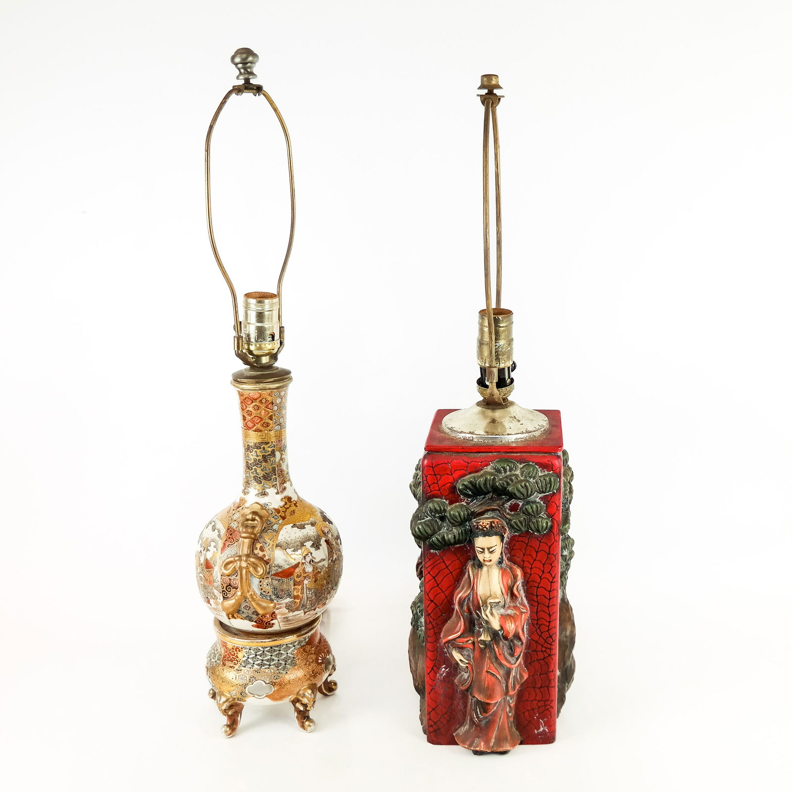 Two Chinese Decorated Lamps (1 of 10)
