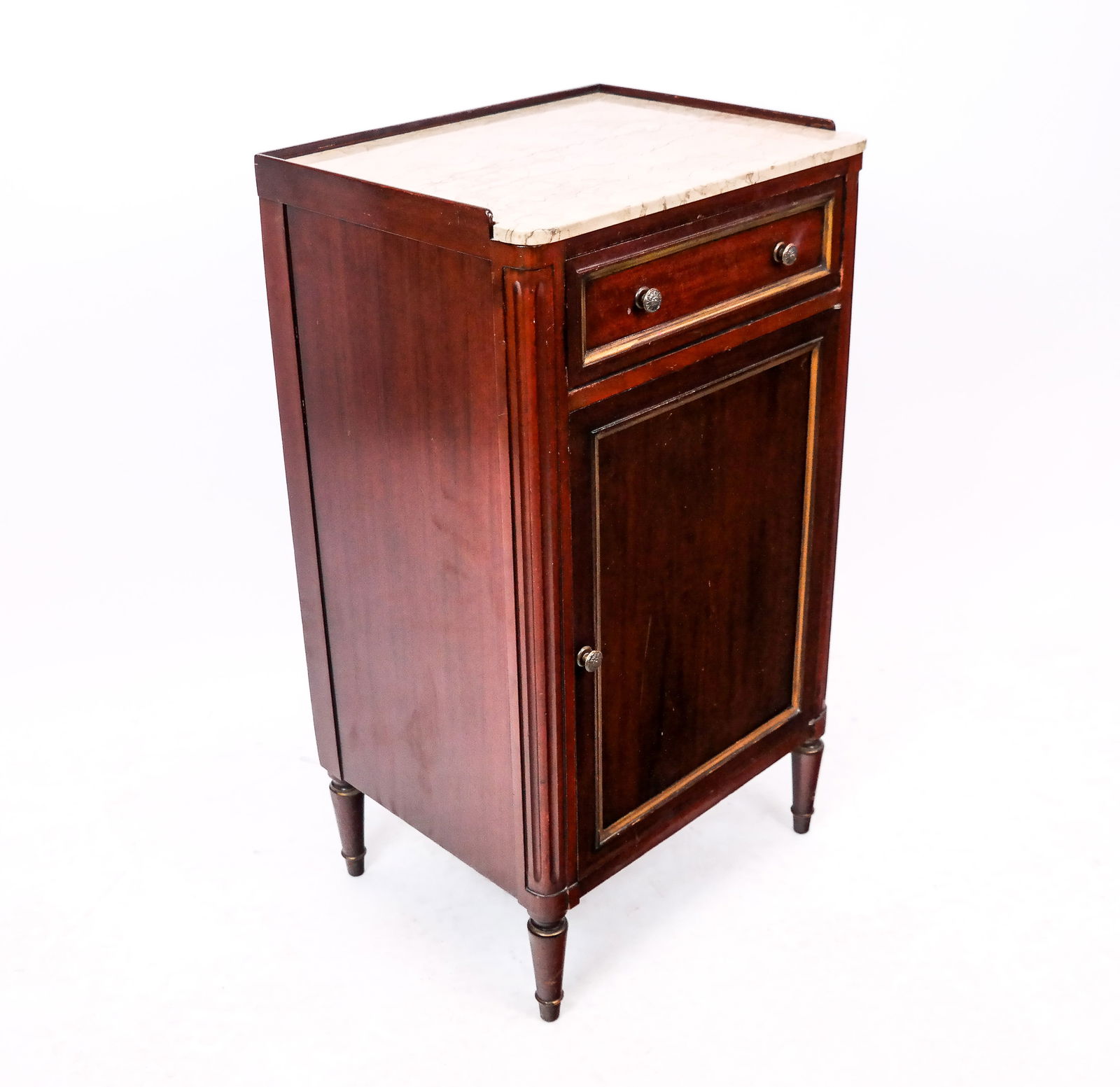 Louis Philippe Mahogany Bedside Cabinet (1 of 9)