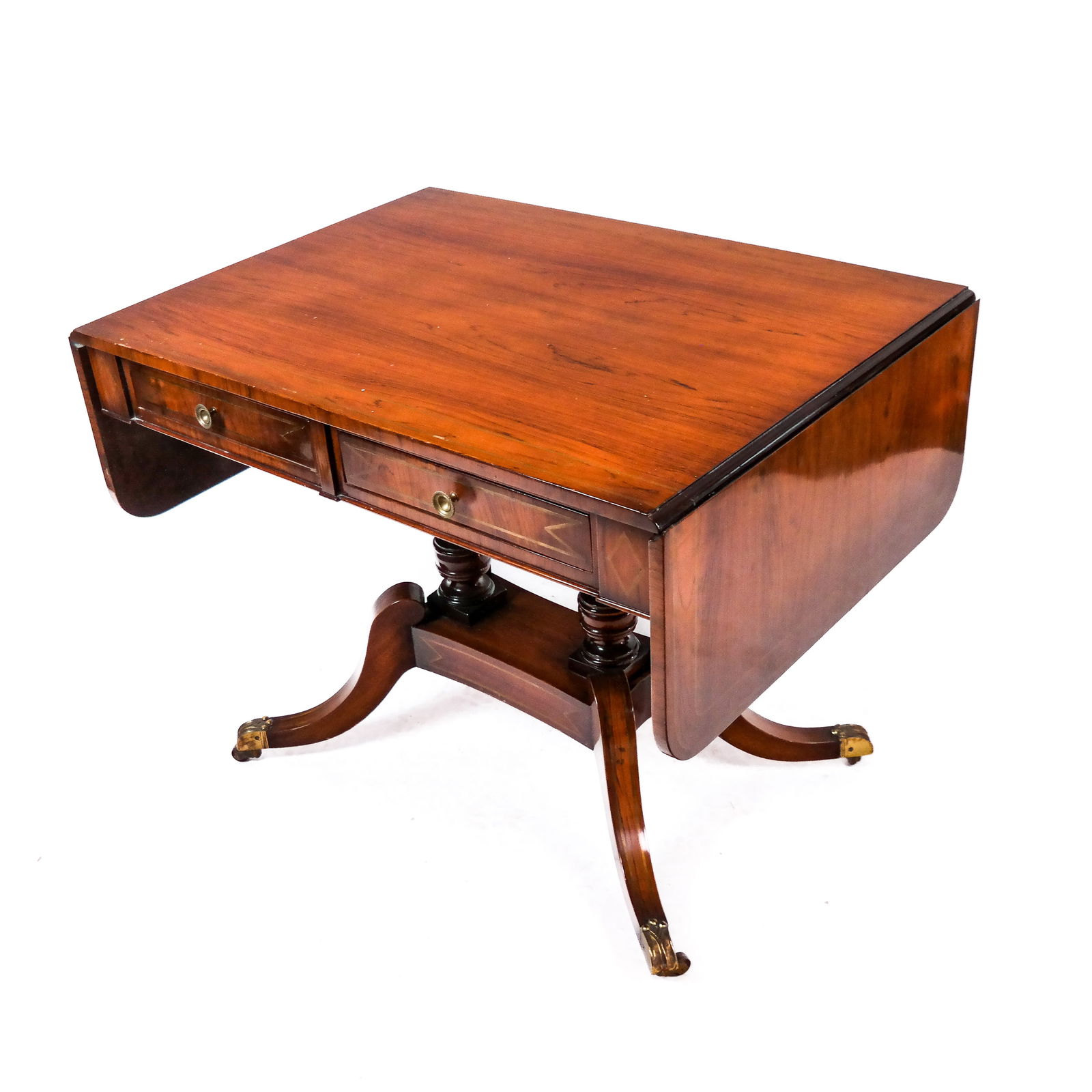 Regency-Style Mahogany Sofa Table (1 of 10)