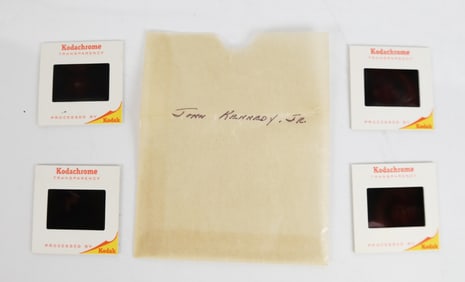 Set of 4 Full-Color Kodak 35mm Slides of JFK Jr.