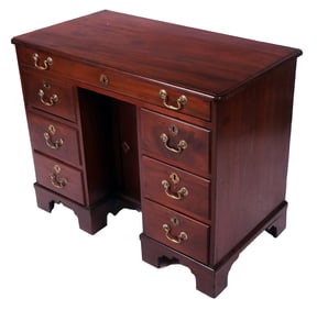19th C. English Kneehole Desk
