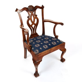 Antique Georgian Mahogany Armchair