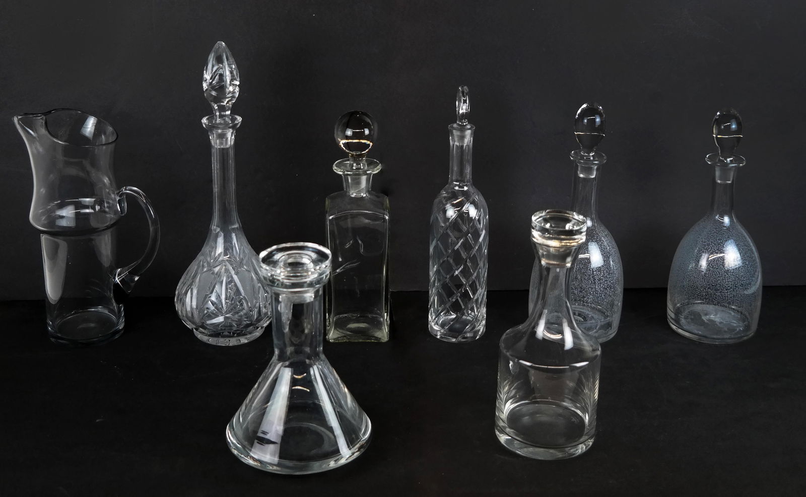 Group of Glass and Crystal Decanters & Pitcher (1 of 17)