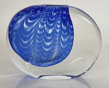Gino Cenedese Murano Art Glass Vase