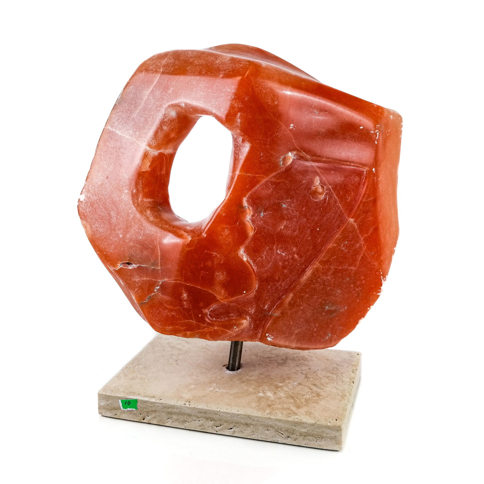 Pearl JACOBS: Abstract Alabaster Sculpture on Base (1 of 8)