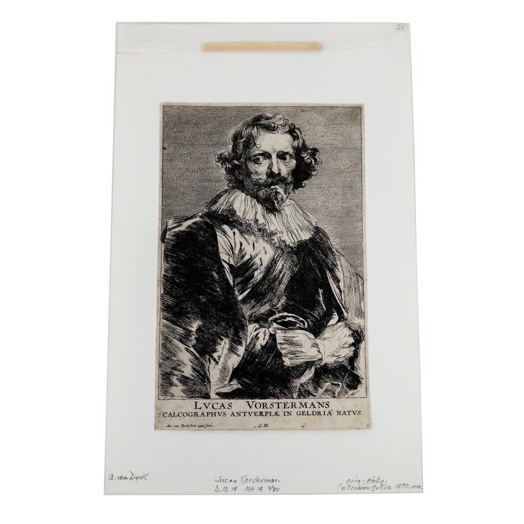 Anthony VAN DYCK: "Lucas Vorstermans" - Etching (1 of 8)