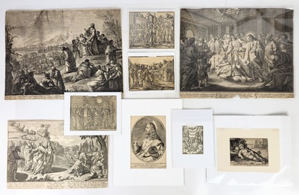 Nine 15th/16th C. Scenes from the Life of Christ