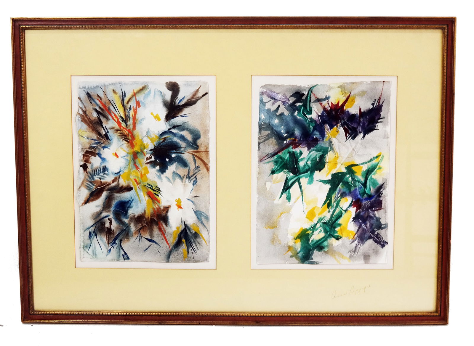 BARBARA FORREST 水彩画　額付き　バーバラ・フォレスト BARBARA FORREST 水彩画 額付き バーバラ・フォレスト