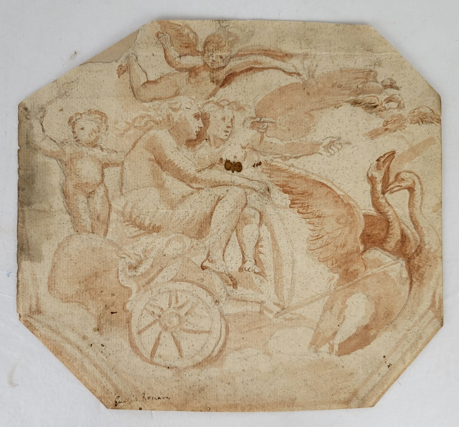 Italian Old Master Sanguine Drawing (1 of 10)