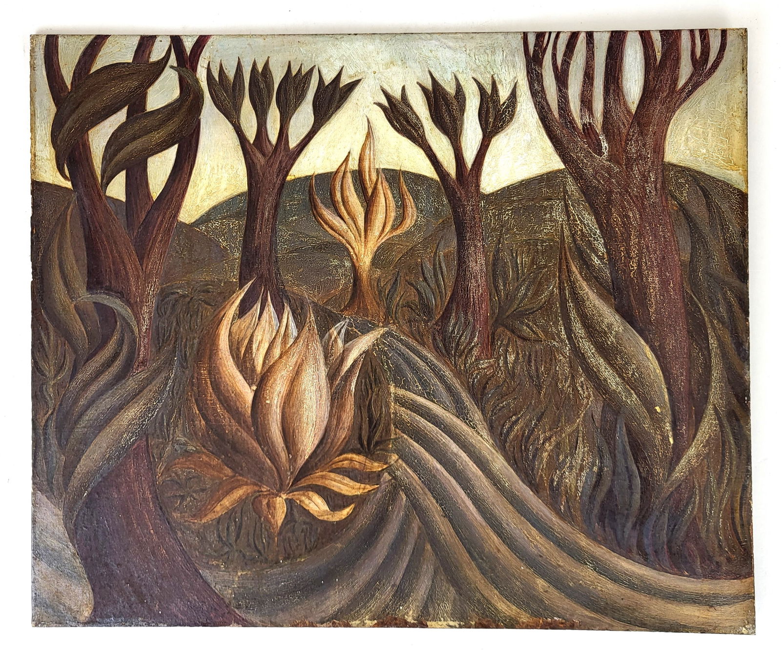 20th C. Surrealist Landscape - Oil Painting (1 of 6)