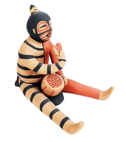 Maxine JEMEZ: Seated Ceramic Figure