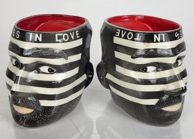 Michael BIELLO: Portrait Mugs, "Clones in Love"