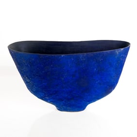 Avra LEODAS: Deep Blue Ceramic Vessel