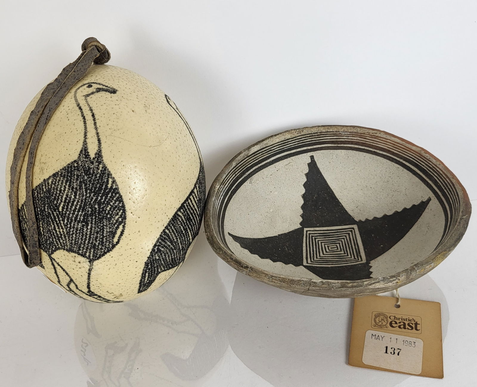 Two Articles - Ostrich Egg & Ceramic Bowl (1 of 16)