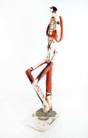 Robert BRADY: Sculpture of a Seated Man