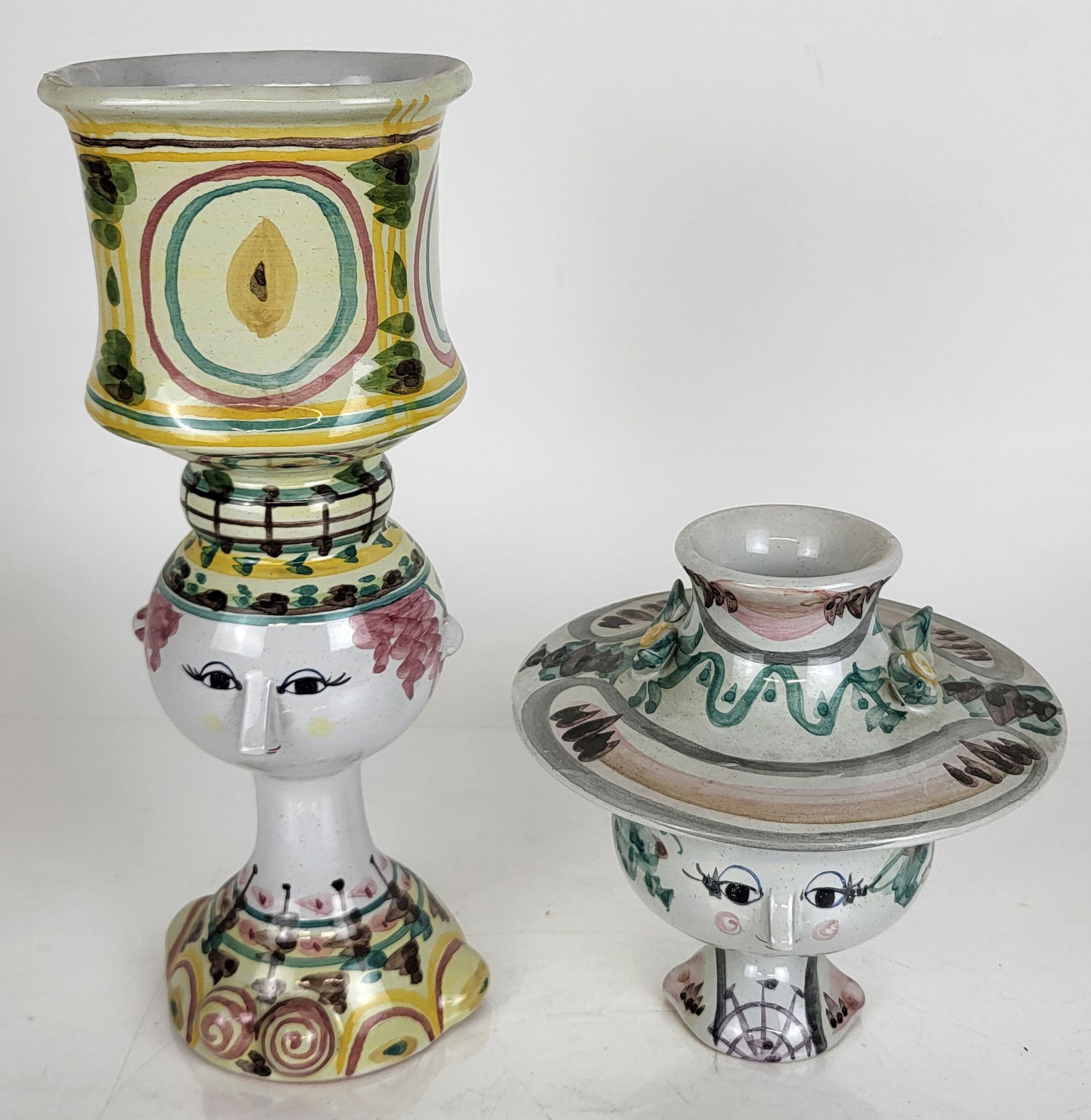 Two Ceramic Bjorn Wiinblad Style Sculptures (1 of 12)