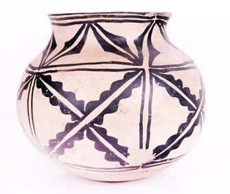 Native American Decorated Ceramic Vessel