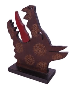 Bob HAOZOUS: Iron Sculpture of a Wolf