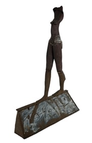 Mo JUPP: Brown Figural Sculpture