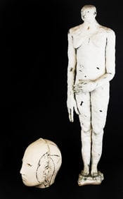 Claire CURNEEN: Two Sculptures, Figure & Head