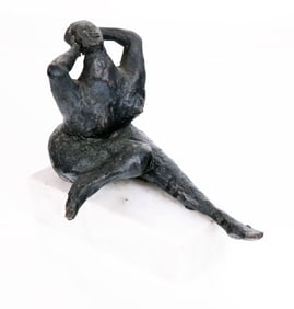 Heriberto JUAREZ: Bronze Nude Sculpture