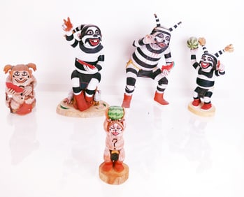 Neil DAVID SR. Hopi Kachina Sculptures (5)