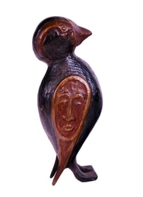 Signed Bronze Sculpture of a Bird