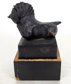 Heriberto JUAREZ: Sculpture of a Seated Horse