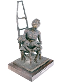 Aldo GRECO: Bronze of a Mother & Child