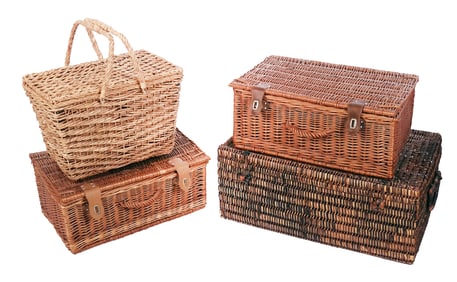 Group of Four Woven Baskets