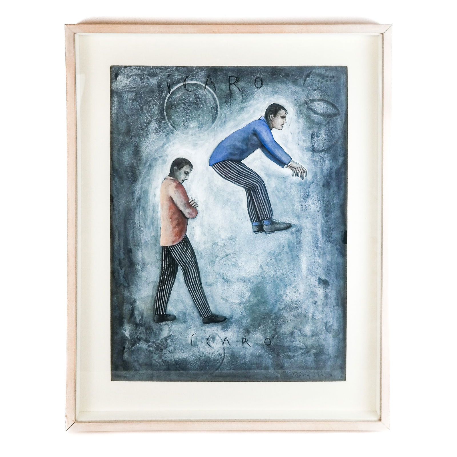 ICARO: Painting of Two Men in Striped Pants (1 of 15)