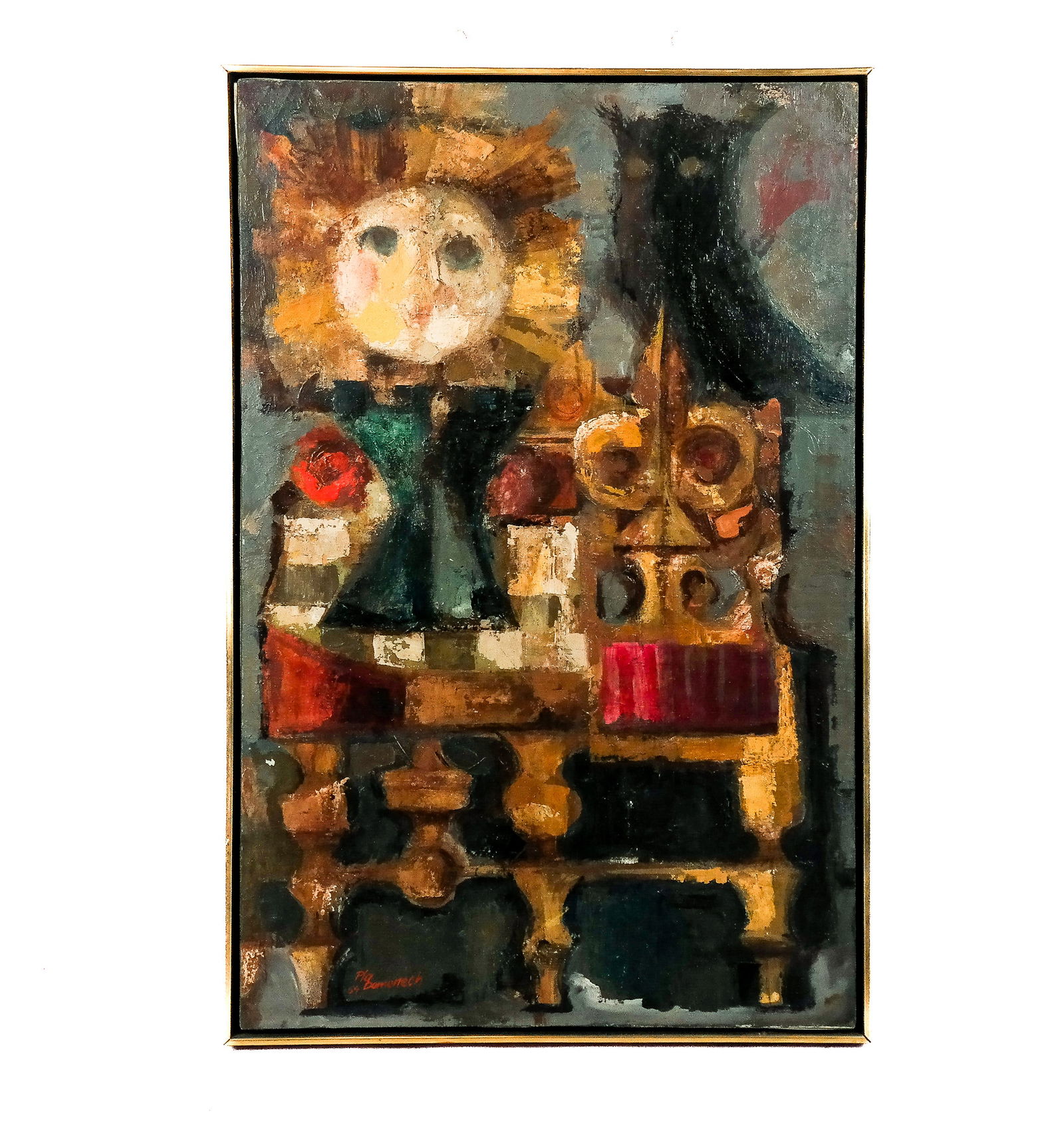 Jordi Pla DOMENECH: Seated Girl - Oil on Canvas (1 of 7)