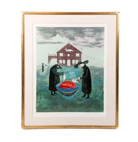 Leonora CARRINGTON: "Bird Bath" - Lithograph