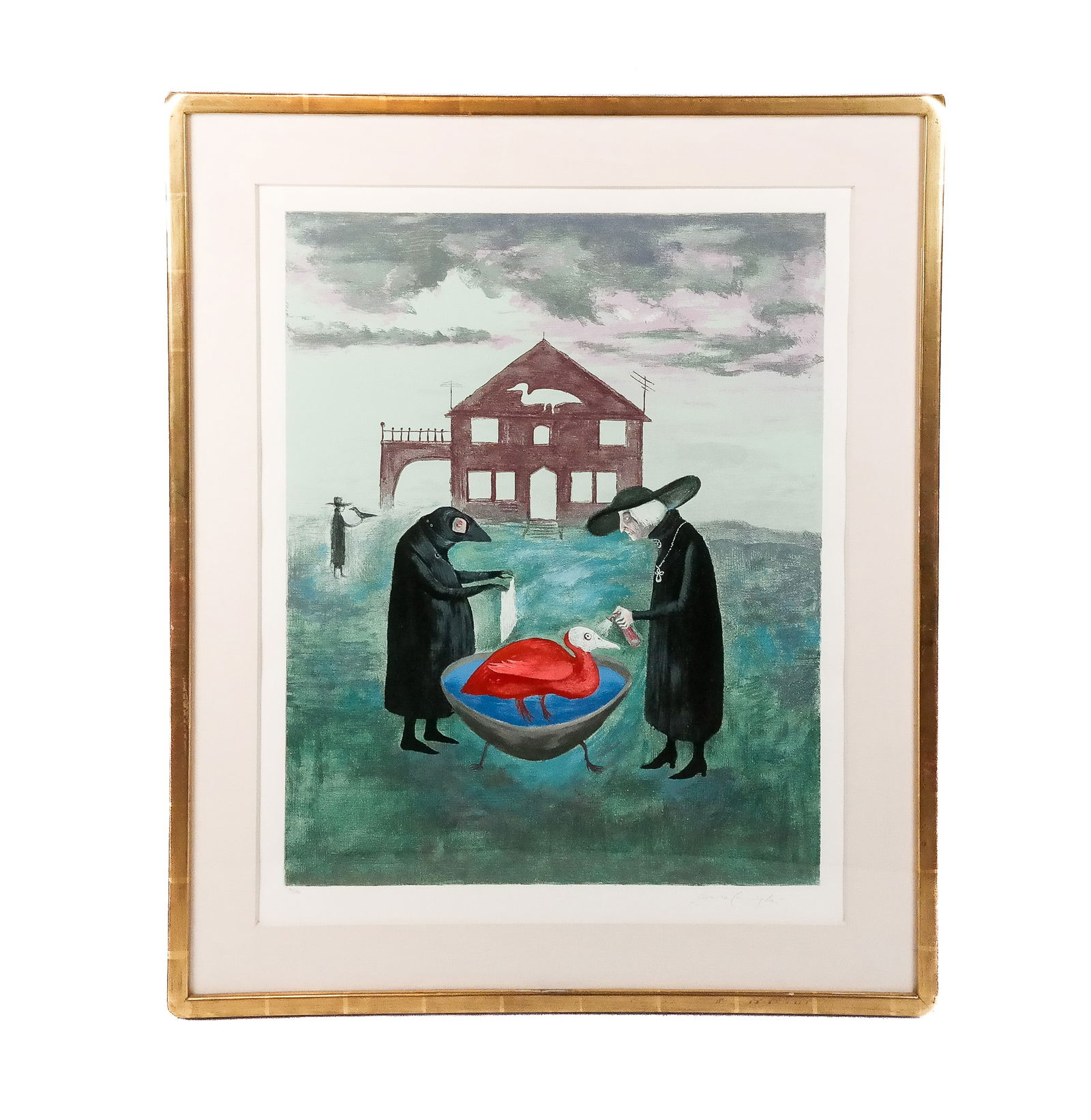 Leonora CARRINGTON: "Bird Bath" - Lithograph (1 of 11)