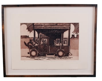 Diego ROMERO: "American Highway" - Lithograph