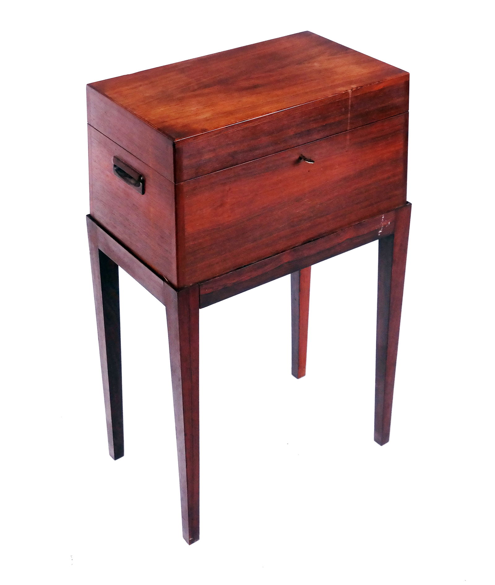 Rosewood English Silver Box on Stand (1 of 10)