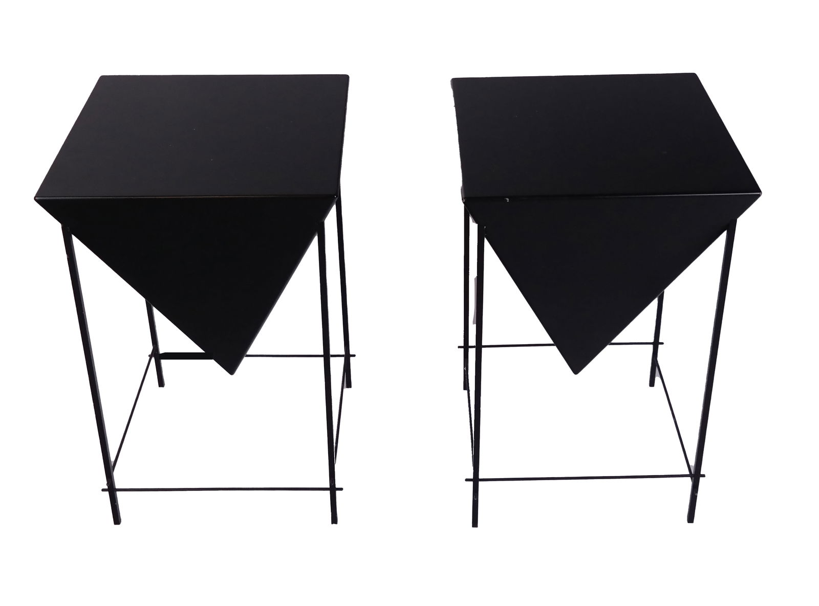 Mid-Century Modern pair of Ebonized End Tables (1 of 6)