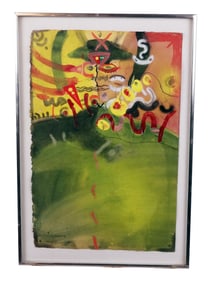 J.P. VILADECANS: "Hommage..." - Paint on Paper