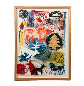 Jaune SMITH: "Ode to Chief Seattle" - Mixed Media