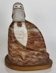 E. Van PAQUIN: Figural Soapstone Sculpture