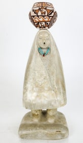 F. QUANDELACY: Etched Sculpture of a Woman