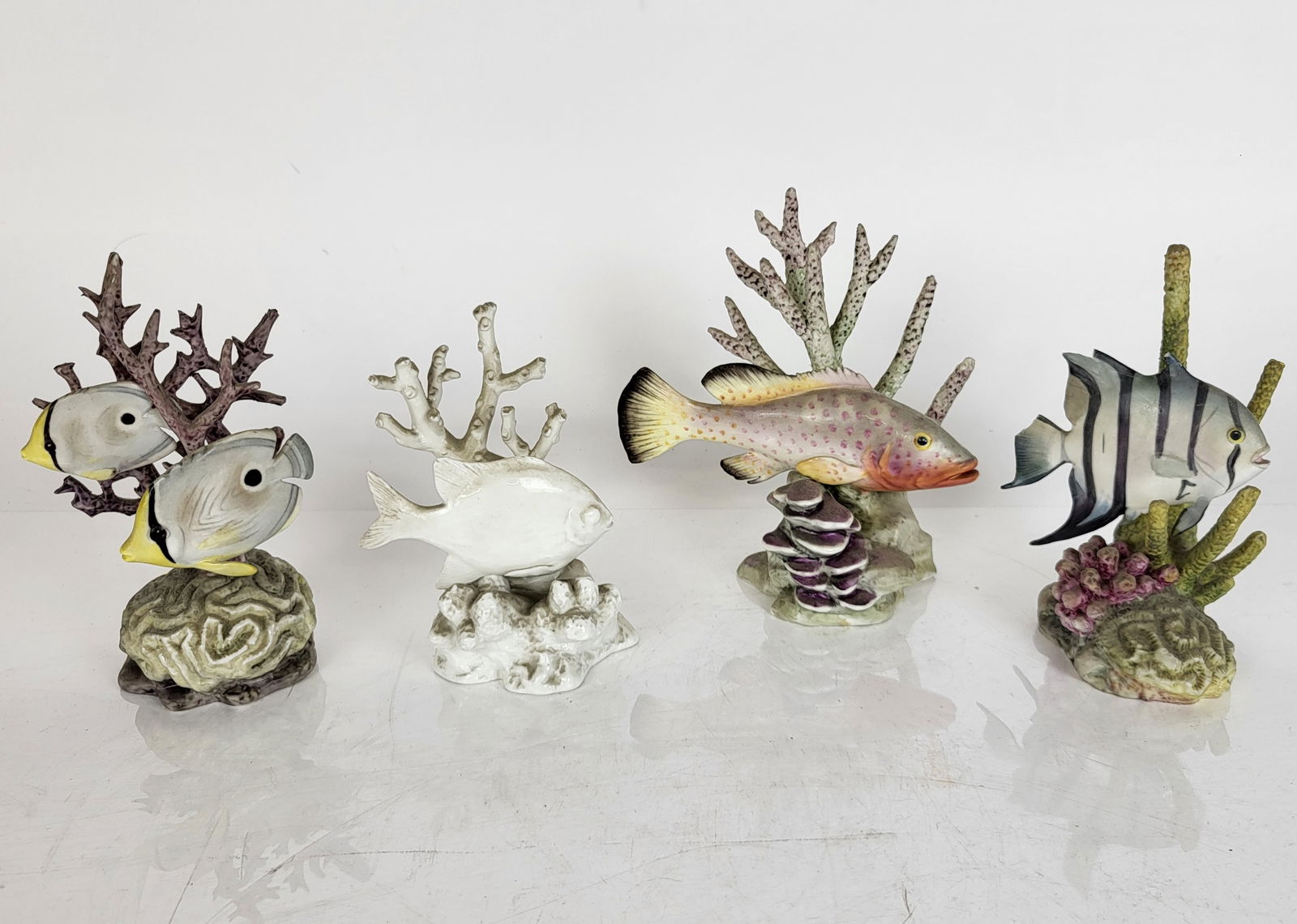 Collection of Four Royal Worcester Porcelain Fish (1 of 20)